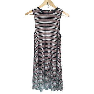 AMERICAN EAGLE Dress Size Small Soft & Sexy Red Blue Striped Sleeveless Summer